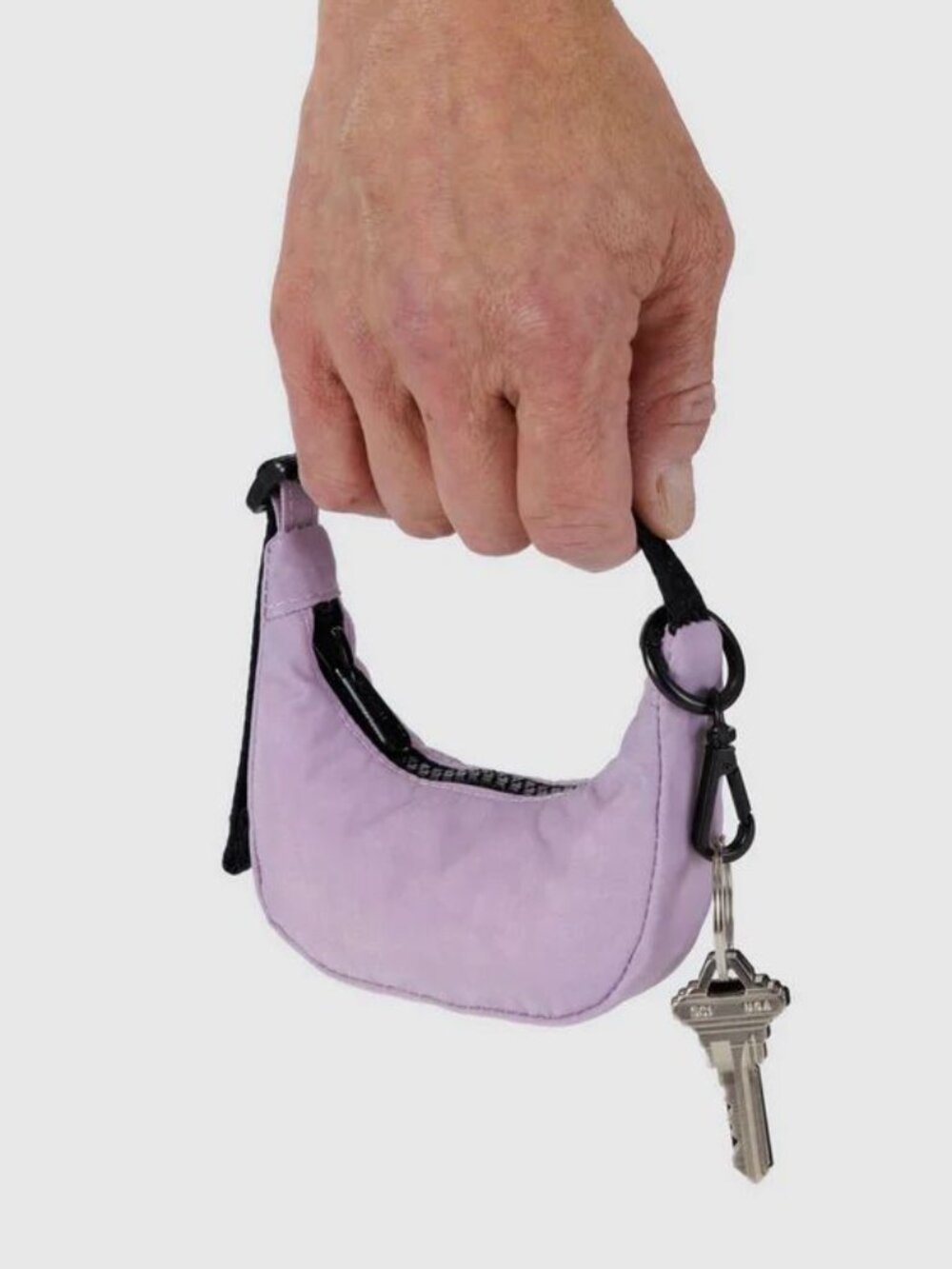 NWT Baggu Crescent Bag Charm - Dusty Pink - Picture 3 of 3